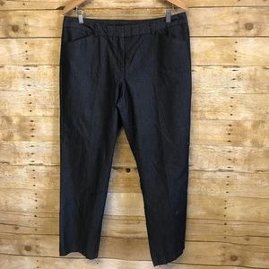 Zac & Rachel Size 14 Denim Capri Cotton Stretch